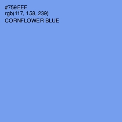 #759EEF - Cornflower Blue Color Image